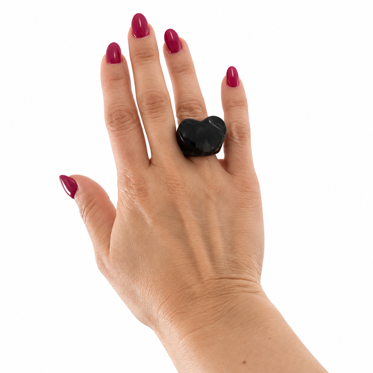 AURA Corazón | Anillo de Resina Chunky
