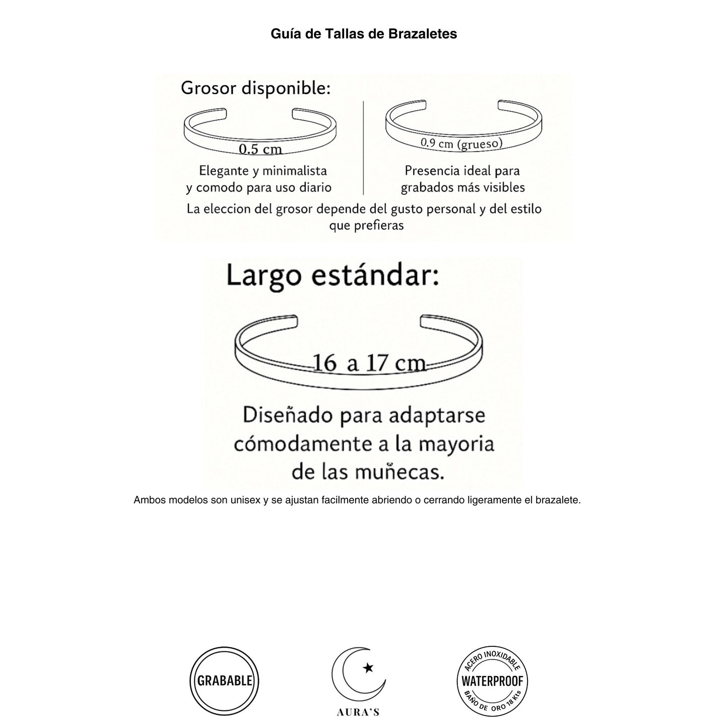Brazalete Personalizable de Acero Inoxidable- Regalo Único