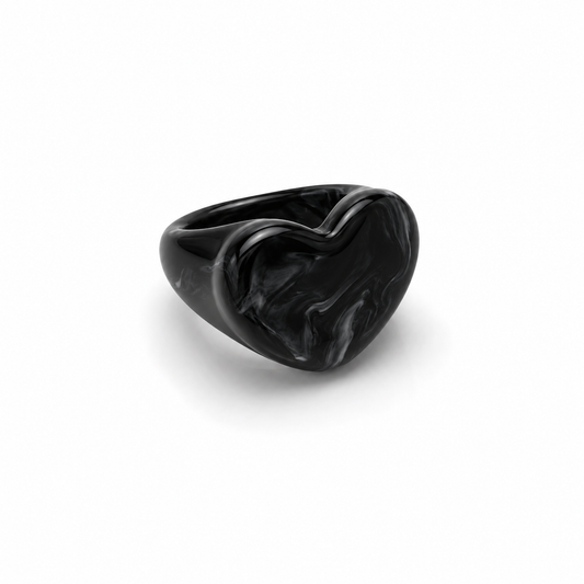 AURA Corazón | Anillo de Resina Chunky