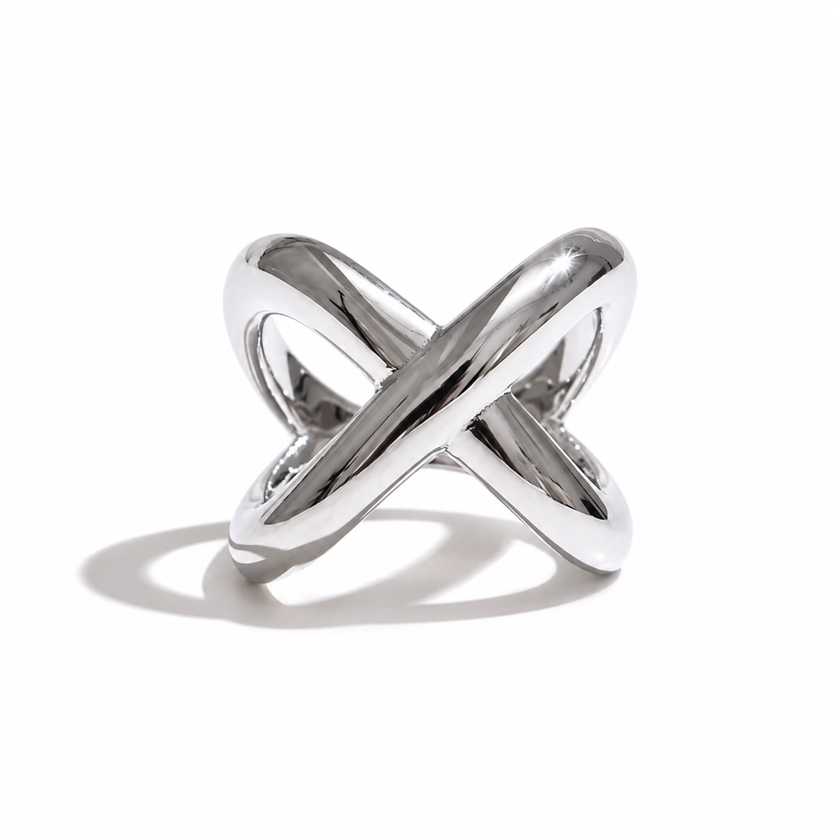 AURA Nexo | Anillo Dorado y Plateado de Acero Inoxidable
