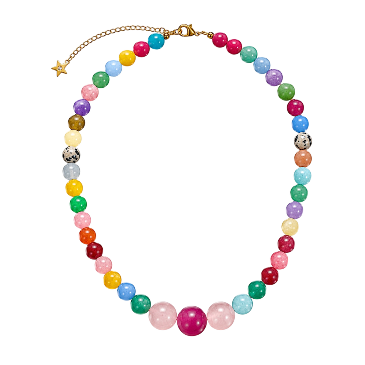 Collar Vitalidad Multicolor | Jade Natural Hecho a Mano