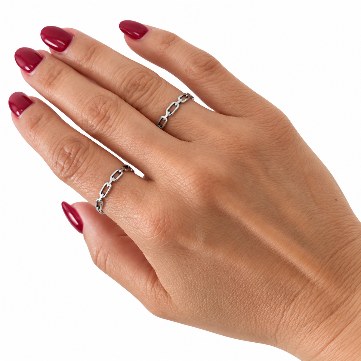 AURA Eslabón | Anillo de Cadena en Acero Inoxidable