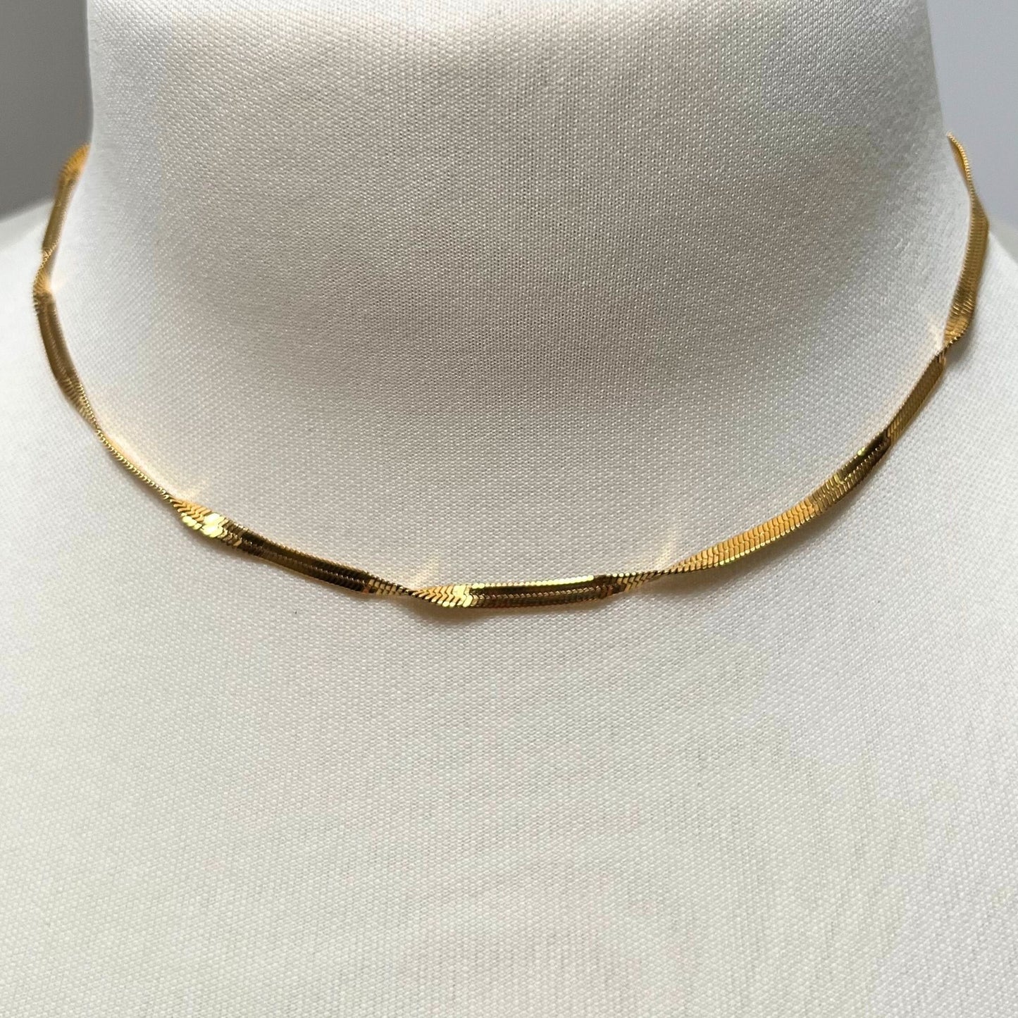 Collar Cadena de Serpiente Oro 18K