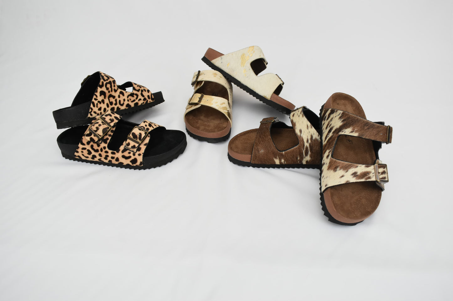 Sandalia Feline, Sandalia Moo Oro, Sandalia Moo Café